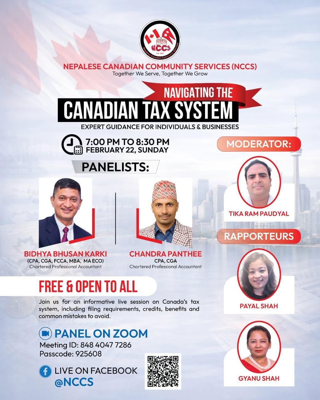 Webinar on "Navigating the Canadian Tax System