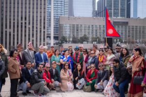 टोरन्टोमा नेपालको राष्ट्रिय झण्डा फहराइयो/ Nepali New Year Flag Raising Event